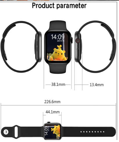 New HW22 Pro Series 7 Smart Watch Men Wireless Charger Heart Rate Women Smartwatch