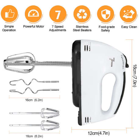 Electric Hand Mixer 7 Speed