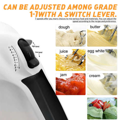 Electric Hand Mixer 7 Speed