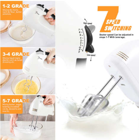 Electric Hand Mixer 7 Speed