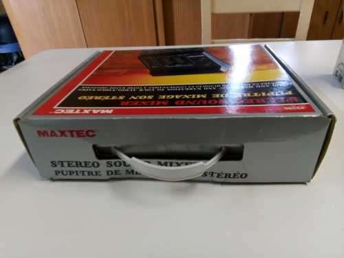Vintage Brand New Maxtec Stereo Sound Mixer. With Dynamic Microphone.