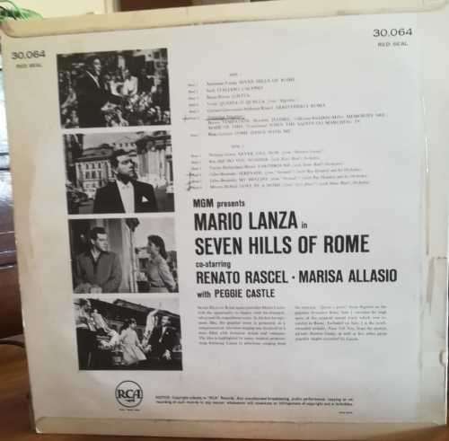 MARIO LANZA-SEVEN HILLS OF ROME LP VINYL RECORD