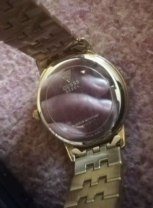 Ladies Guess Watch. Goldtone Stainless Steel .