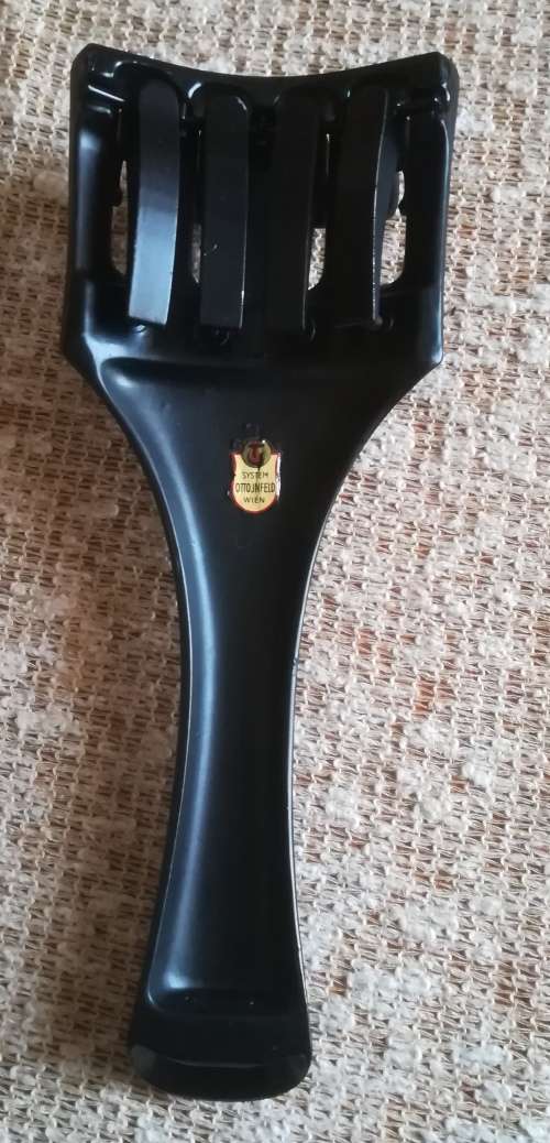 OLD ANTIQUE VINTAGE 1900S THOMASTIK `OTTO JNFELD` 5 STRING VIOLIN Tailpiece.