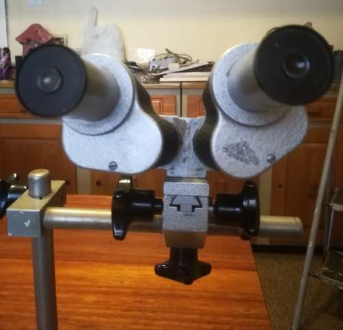 **Rare** Hertel and Reuss Stereo Optik Kassel magnifying loupe Binocular Dissecting.