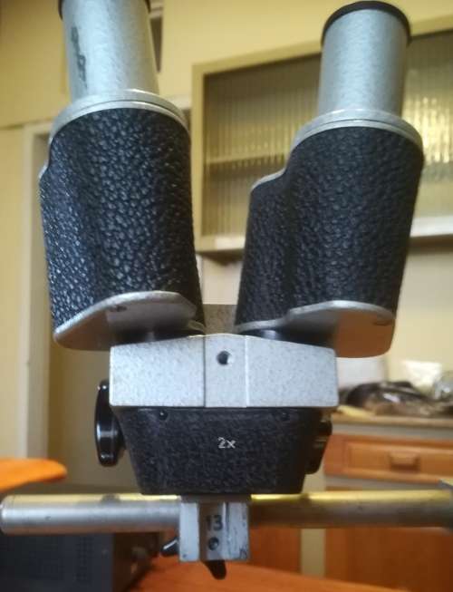 **Rare** Hertel and Reuss Stereo Optik Kassel magnifying loupe Binocular Dissecting.