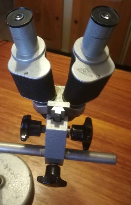 **Rare** Hertel and Reuss Stereo Optik Kassel magnifying loupe Binocular Dissecting.