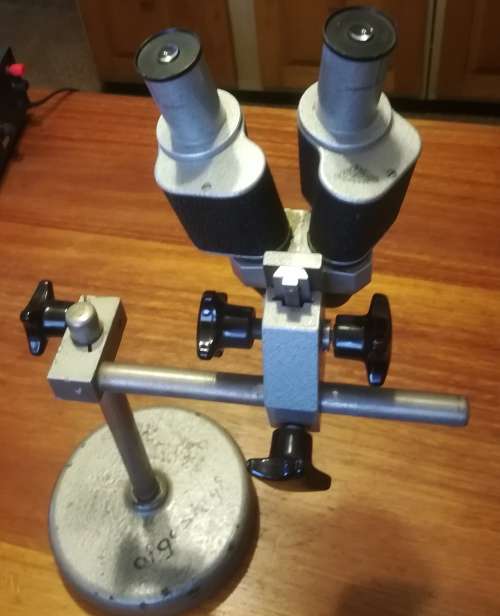 **Rare** Hertel and Reuss Stereo Optik Kassel magnifying loupe Binocular Dissecting.