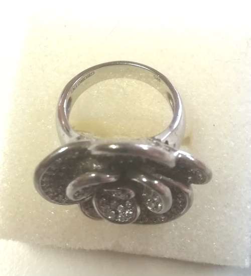 GEORGINI Sterling Silver Flower Ring. 925. Size P.
