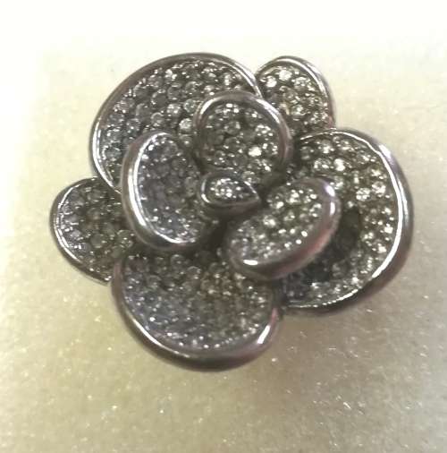 GEORGINI Sterling Silver Flower Ring. 925. Size P.