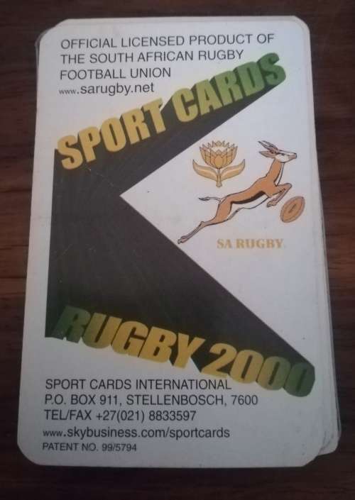 COLLECTABLE S. A. RUGBY 2000 SPORTS CARDS