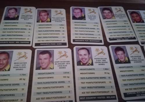 COLLECTABLE S. A. RUGBY 2000 SPORTS CARDS