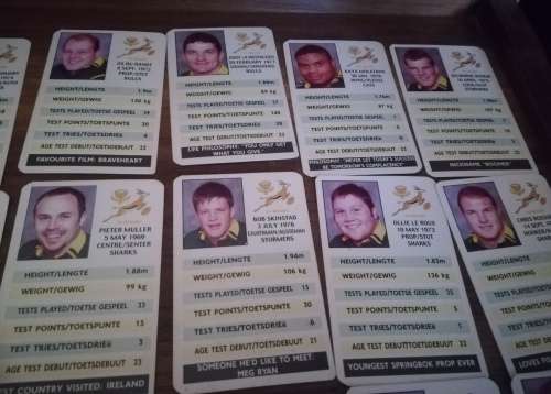COLLECTABLE S. A. RUGBY 2000 SPORTS CARDS