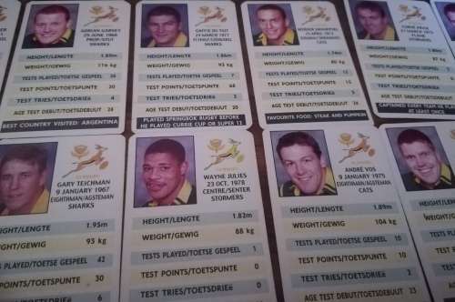 COLLECTABLE S. A. RUGBY 2000 SPORTS CARDS