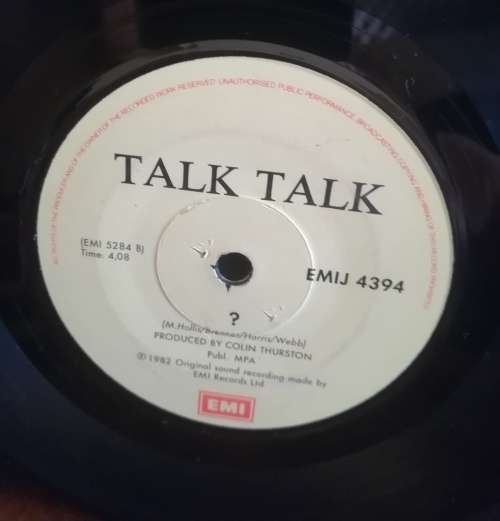 TALK TALK 45RPM RECORD