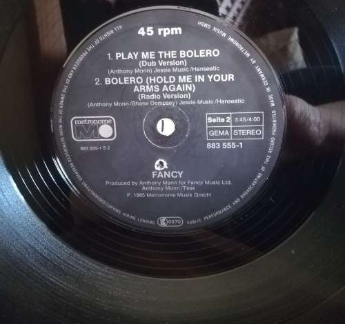 BOLERO 45RPM VINYL RECORD