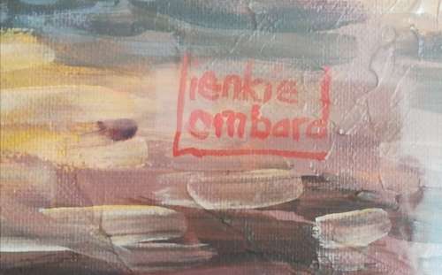 Oil Painting by Lienkie Lombard.  Width 93cm. Length 1.7m.