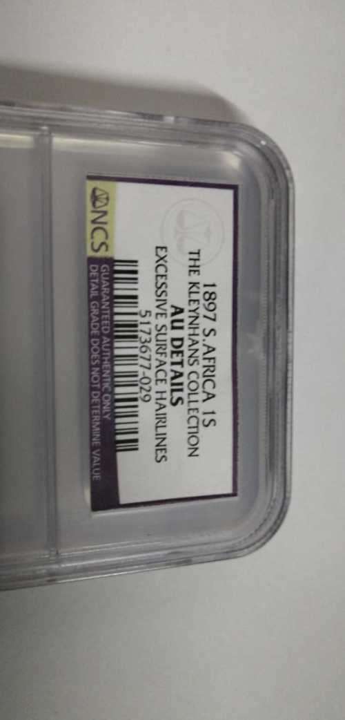 1897 1 Shilling NCS Slabbed