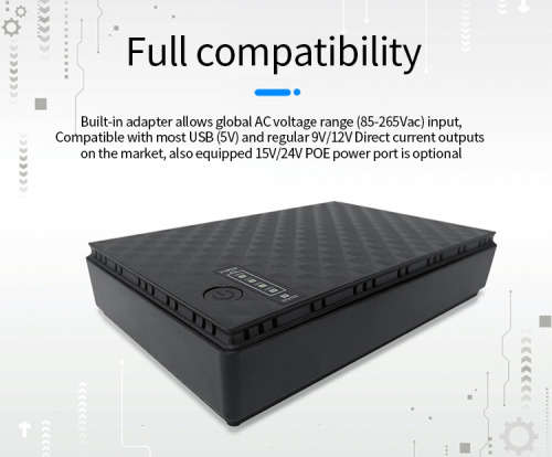 Uninterrupted Mini DC UPS Backup WIFI Power Supply