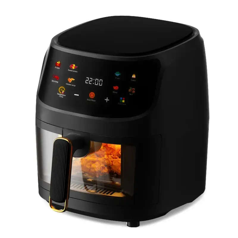 Refurbished Silver Crest XXL Air Fryer with Clear View Food Basket - Black