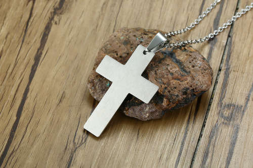 Stainless steel  cross pendant & chain
