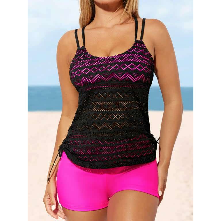Swim Suit Lace Top and Tankini  Set