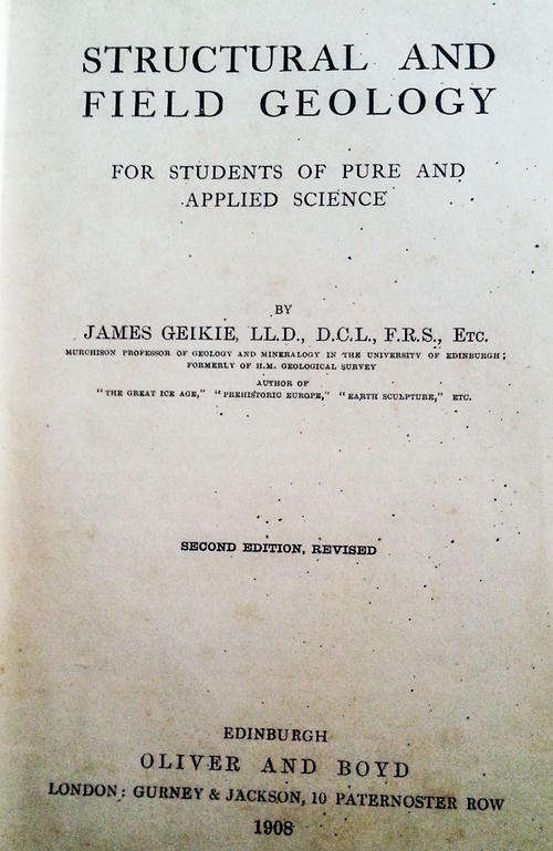 Structural and Field Geology - 2nd Edition - 1908