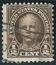 USA 1922 NATHAN HALE HALF CENT BROWN