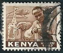 KENYA 1963 LOCALS 2 STAMPS