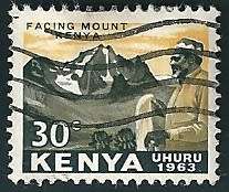 KENYA 1963 LOCALS 2 STAMPS