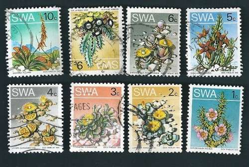 SWA - SOUTH WEST AFRICA 8X FLOWERS (PROTEA)