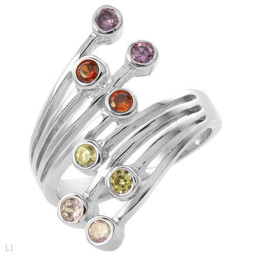 Ring With 0.90ctw Cubic zirconia Made in 925 Sterling silver