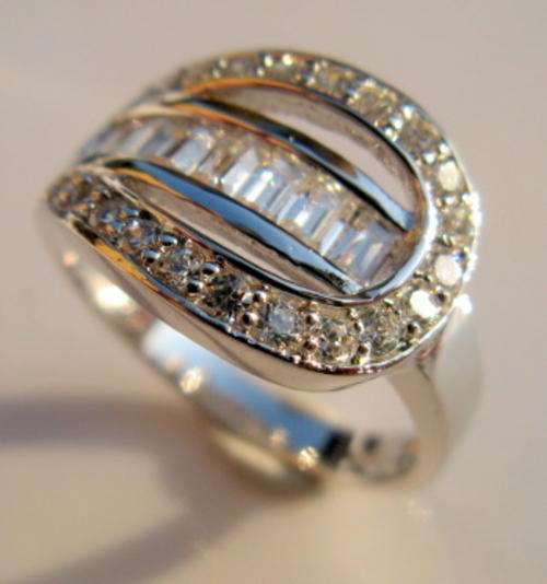 Solid Sterling silver with CZ