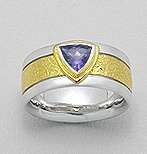 Monnalis Amethyst solid sterling silver ring