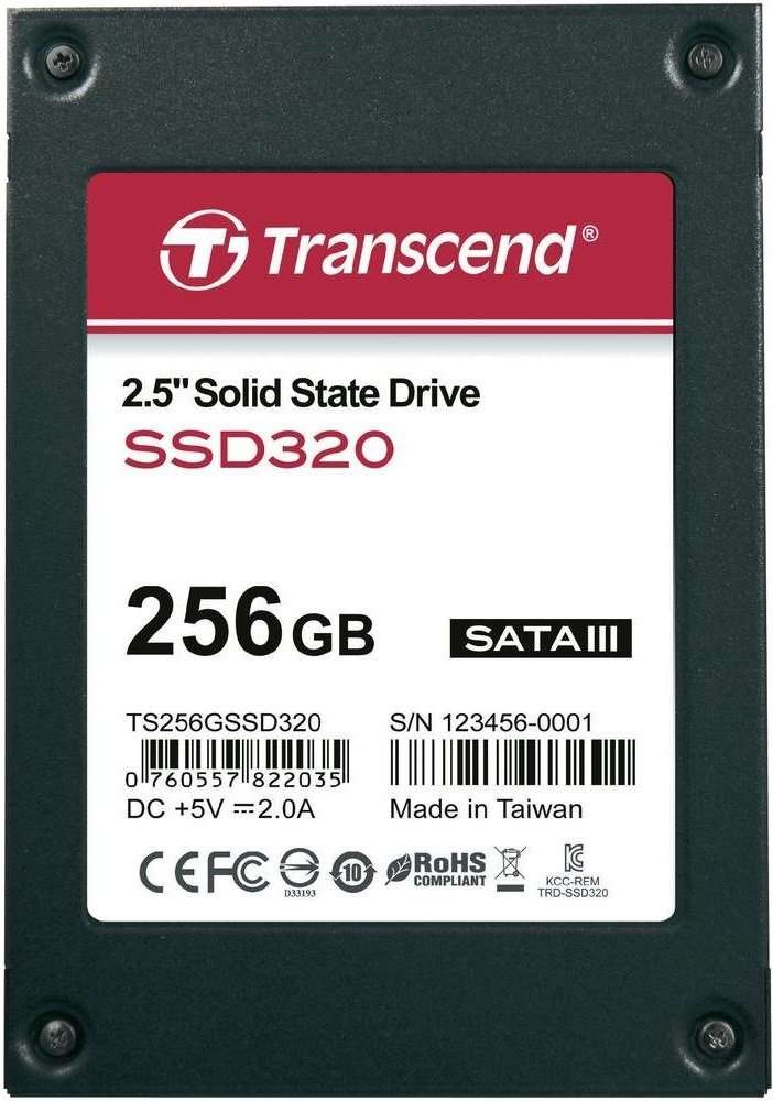 Transcend 256GB SSD320 SATA III 6Gb/s 2.5 inch SSD (TS256GSSD320)