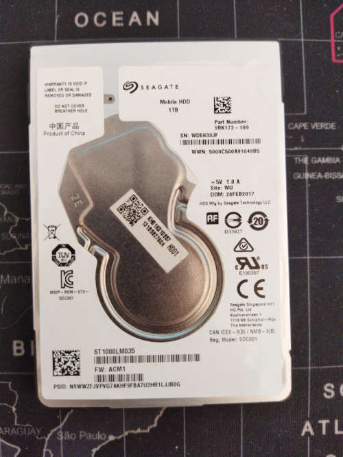 Seagate Mobile 1TB 2.5` HDD (ST1000LM035)