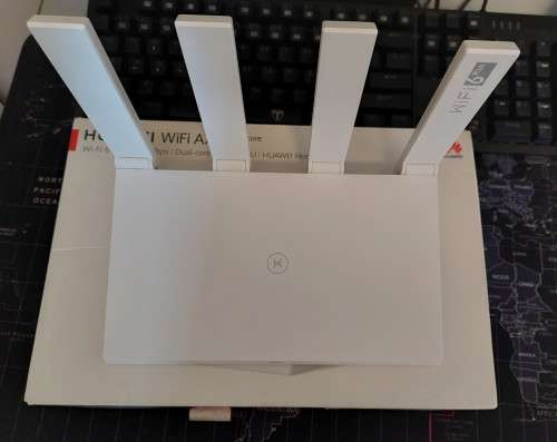 Huawei AX3 (3000 Mbps WiFi 6, 4x Gigabit Ethernet, MU-MIMO, Excellent Condition, 2 Units Available)