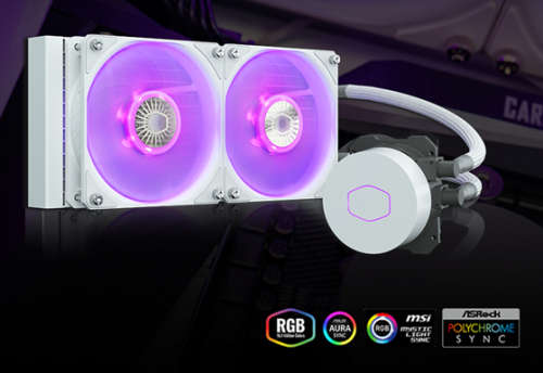 Cooler Master MasterLiquid ML240L V2 White Edition (240mm AIO CPU Liquid Cooler)