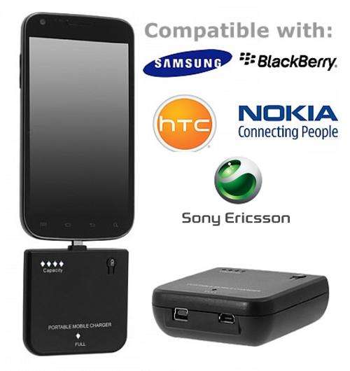 1500mAh Micro USB Backup Battery Charger for Blackberry - Samsung etc " Free Insured Shipping"