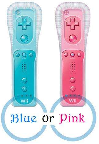 Nintendo WII Remote Controller and Nunchuck SET "PINK or BLUE"