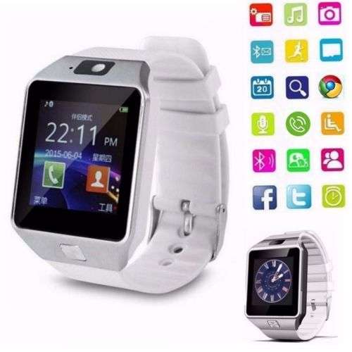 DZ09 Smart Watch SIM Slot For Android IOS ***WHITE***