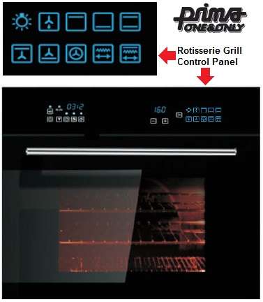 Prima Built-in Electric Oven with Rotisserie  **** FREE DELIVERY IN JHB*** (POEO-600)