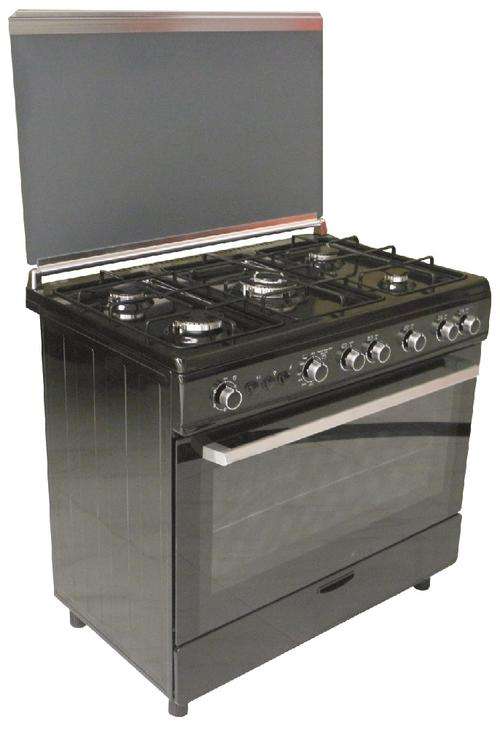 Prima Black 5 Burner Gas Stove + Gas Oven **** FREE DELIVERY IN JHB*** (POGO-900B)