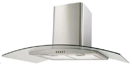 Italian Designer 90cm Glass/Stainless Steel Cooker Hood  **** FREE DELIVERY IN JHB**** (IDC-910S)