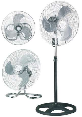Goldair 3-in-1 18''/45cm Pedestal High Velocity Floor Fan (GHV-1802)
