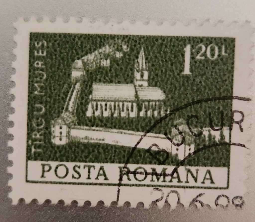 Stamp Romania 1973 Buildings