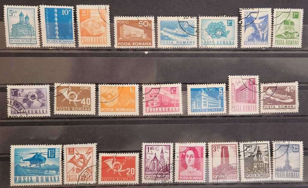 Stamps Romania mixed card