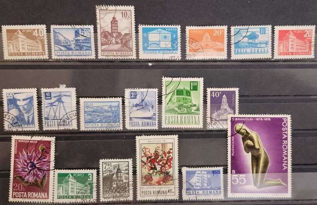Stamps Romania mixed card