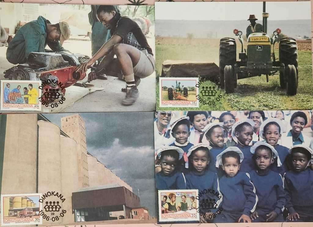 Maxi Cards / Post Cards Set Of 4  Bophuthatswana Secondary industries