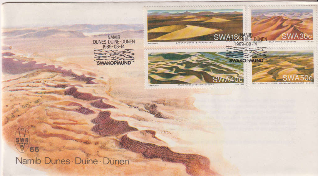 FDC SWA 1989 Namib Desert Sand Dunes